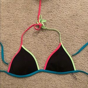 Multi colored swim top